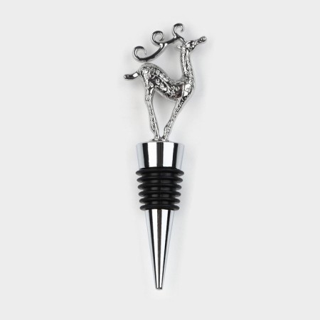 Magistro Deer bottle traffic jam, silver color