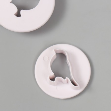 Cathers for polymer clay "bird" set 2 pcs d = 4 cm 4.7 cm-3