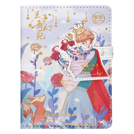 Gift notebook, A6, 100 sheets, a colored block, with a curly knife on a magnet, "anime", mix-4