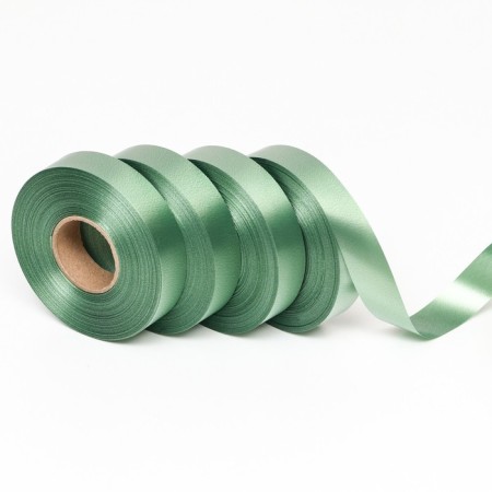 Ribbon for decor and gifts, olive, 2 cm x 45 m-2