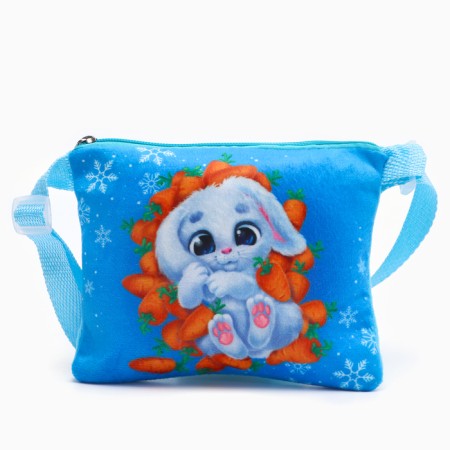 New Year's children's bag "Bunny in carrots", 18 × 16 cm, for the New Year-1