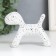 Souvenir Polystone "Dog" White in specking 10x7.8x5.4 cm