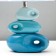Table lamp "turquoise sea" E14 40W 25x25x38 cm Risalux