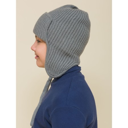 Children's hat, size 53-54, gray color-1