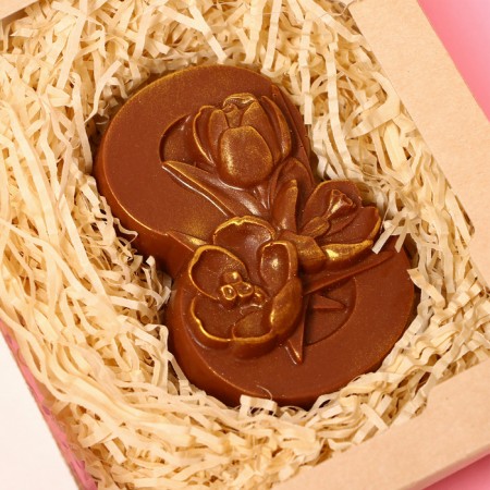 Chocolate figure "March 8. Three tulips ", 80 g-1