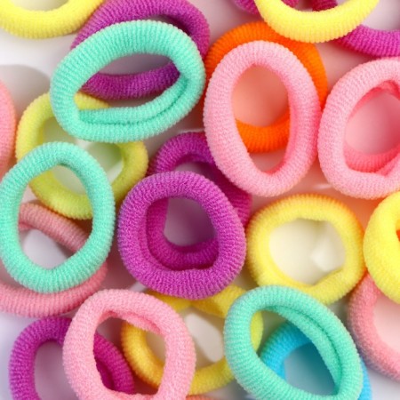 Hair elastic bands "Tm -Mahrushka", anime, 100 pcs, 2 x 2 x 0.4 cm-2