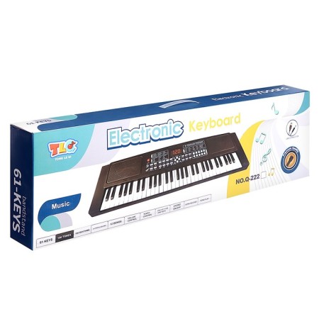 Synthesizer "Musical World", 61 key, with a microphone and adapter-10