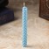Candle from wax "Calm and inner harmony", 13x1.7 cm, 1 h, blue