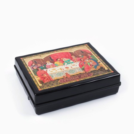 Lotto Russian, wooden "feast", board game, with barrels-6