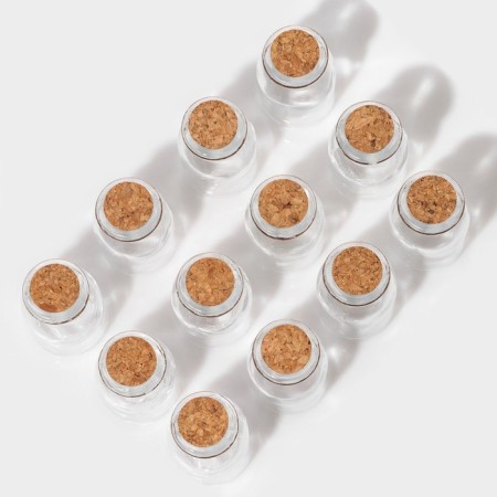 A set of glass jars for spices with a cork lid "Parfa", 40 ml, 4 × 6.6 cm, 12 pcs-1