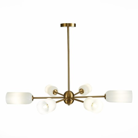 Ceiling Ceiling ST LUCE. SL1180.202.06. Treviso. 6x40 W, E14, 100x100x65 cm, golden color-8