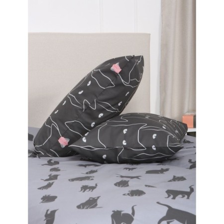 Bed linen 1.5 joint venture "Black cats", size 150x215 cm, 145x210 cm, 50x70 cm-3