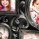 Photo frame plastic in 6 photos 10x15, 10x10 cm "curls" silver 31.5x53 cm