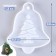 Silicone form universal, suspension "Bell with Christmas tree"