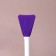 Brush for masks, bilateral, silicone, 14.8 cm, purple color
