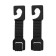 Boar-crunch on the headrest, set 2 pcs, black