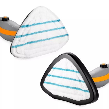 Steam mop KitFort KT-1047, 1500 W, 370 ml, cord 8 m, gray-orange-7