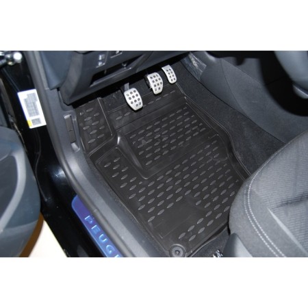 3D mats in the PEUGEOT 408, 2012-2016 4 pcs. (polyurethane)-2