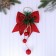 New Year's decoration "Balt with decor" 16x18.5 cm, red