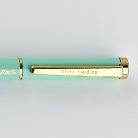Metal handle "From March 8", blue paste 1.0 mm-1