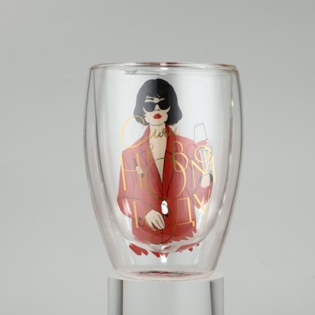 A glass with double walls "Shine in the New Year", 350 ml-1