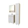 Flora Tumba 60-3, with a cupid sink, sonoma color, 30 x 58 x 82