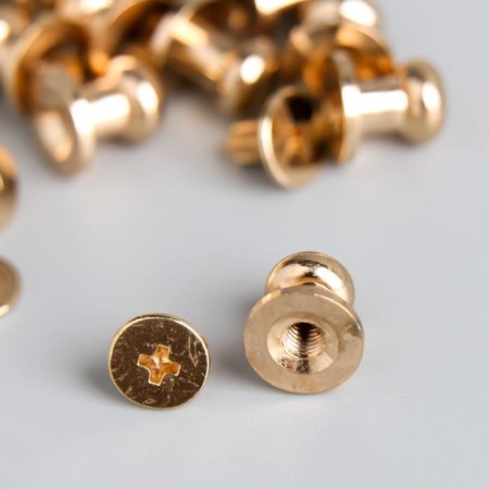 Handle for casket metal gold set 10 pcs 0.7x0.8 cm-1