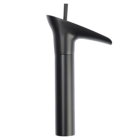 Mixer for the zein shell Retro high cascading spout, without eyeliner, brass, black color-7