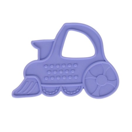 Silicone “Steam” teether, mix color, button