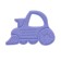 Silicone “Steam” teether, mix color, button