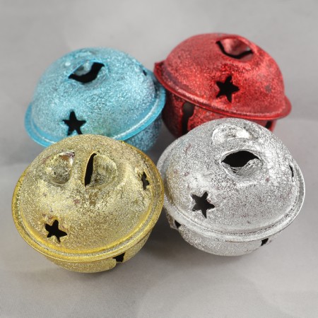 Bubenchiki, set 12 pcs., Size 1 pc: 3 × 3 cm, silver color, gold, red, blue-1