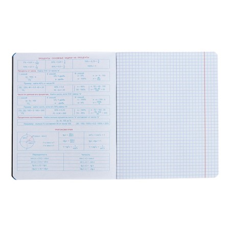 Notebook “World of the Future”, 48 sheets in a cage, “Algebra”, coated cardboard, metallized paint, OFSET block-3
