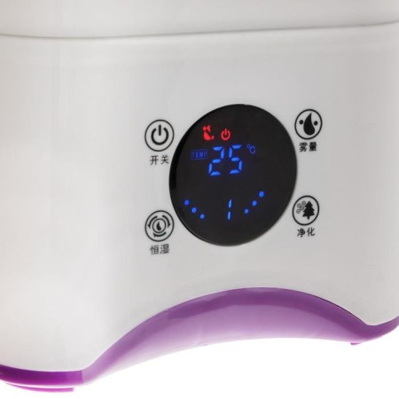 Air humidifier Luazon LHU-07, Ultrasound, 25 W, 3 l, 30 m2, white-lilac-3