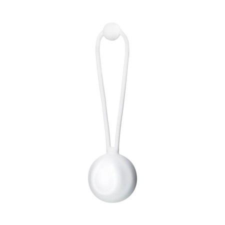 Vaginal balls L’Eroina byfa lily, silicone, white color, d = 3.1 cm, 35 g-1