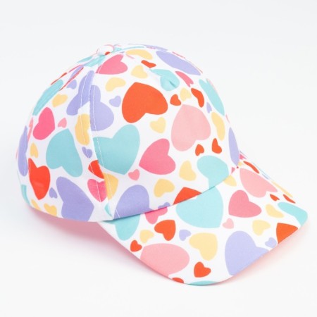 Ketka children's minku "Heart" color white, rr 52-4