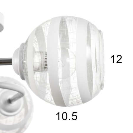 Ophelia chandelier 3he27 40W Belo-chromovy 58x58x27 cm Bayerlux-5