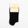 Women's socks shortened Minaku: Premium color black, size 36-37 (23 cm)