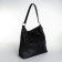 Lurch bag with a zipper, textura, average size, black color