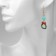 New Year! Earrings "New Year" ball-linen, colored in gold