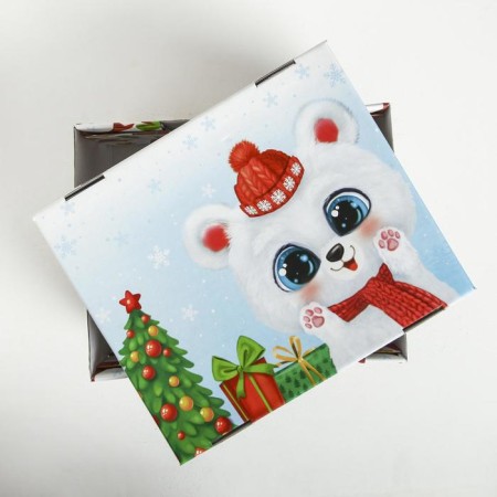 Folding box "Joy and Fun", 31.2 x 25.6 x 16.1 cm, New Year-3