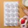 Form for mousse desserts and baking konfinetta "strawberries", silicone, 29 × 17 × 4 cm, 15 cells, white color