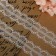 Capricon lace, 30 mm × 10 ± 1 m, white color