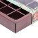 Box for 9 sweets with a shell, "strategic stock" 13.8 x 13.8 x 3.8