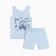 Set for a boy (T -shirt, panties), blue/Summer color, height 98 cm