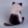 Soft toy "cat", 40 cm, gray color