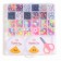 A set for creating jewelry with a Russian alphabet, 24 types of beads, 2 fishing lines, scissors