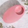 Cloth "narrow oval. Marble" from gypsum, 11.5x7x4cm, pink