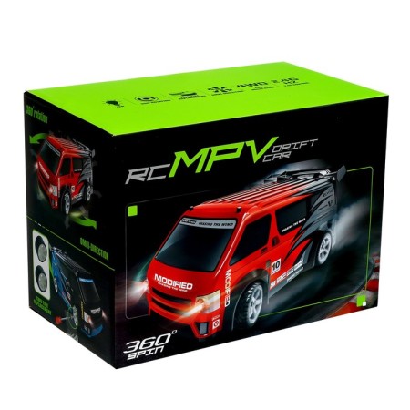 The radio -controlled car "Drift" works on the battery, light, replaceable wheels in the kit-9