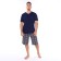 Kit (T -shirt/shorts) male, blue color/cage, size 66