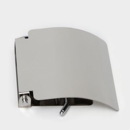 ACCOONA A203 toilet paper holder, with a lid, chromium color